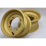 2 x 10" front aluminum wheels rims 4x144 HONDA 450r 400EX 300EX 250EX GOLD 1