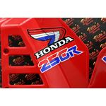 Radiator Shrouds tank plastic guards Honda ATC250R 1985 1986 RED + sticker kit3