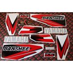 Vito's vinyl decal graphics kit 14MIL sticker Yamaha Banshee RED BLACK 20001