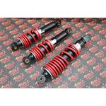 NEW SHOCKS Front + Rear Suzuki LT50 LT80 Quadrunner Quadsport 1983-2005 RED 1