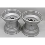 2 x 9" rear aluminum wheels rims 4x144 HONDA 450r 400EX 300EX TRX250r SILVER 3