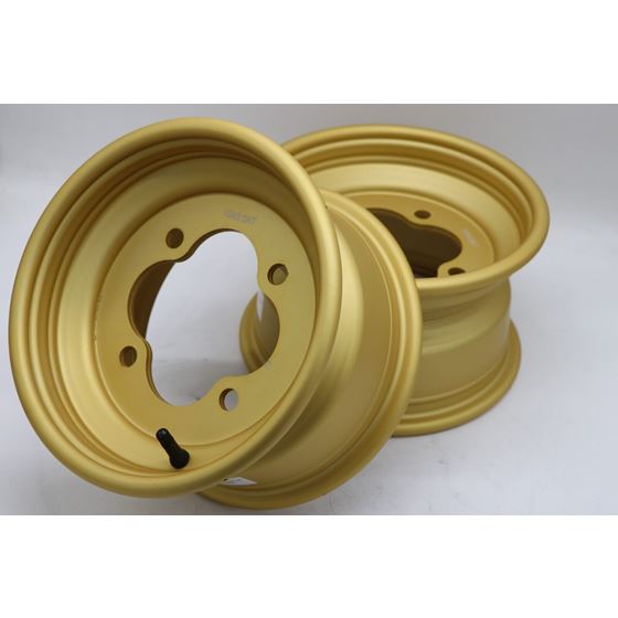 2 x 10" front aluminum wheels rims 4x144 HONDA 450r 400EX 300EX 250EX GOLD 1