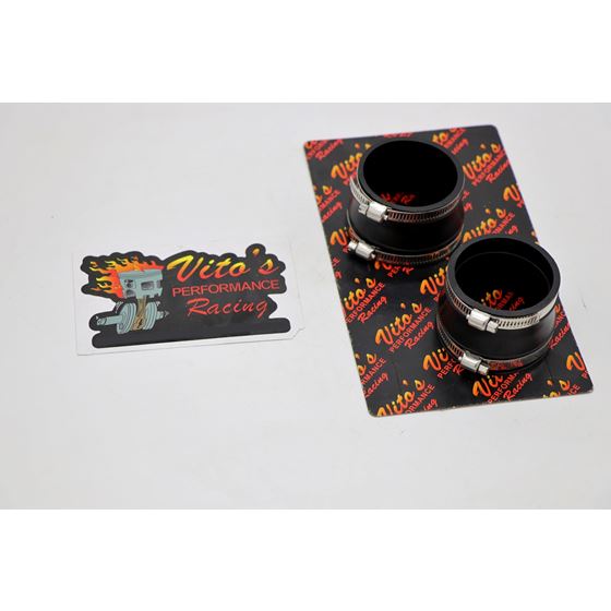 Vito's Banshee Carb Boots for airbox to larger 33mm 34mm 35mm carbs + 4 clamps 1