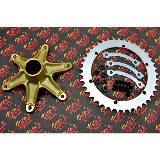 Vito's Sprocket Hub Banshee / Blaster Studs Nuts Locks Sprocket 42 Tooth