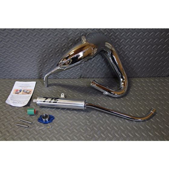 TOOMEY B1 Yamaha Blaster aftermarket exhaust pipe silencer CHROME PLATED