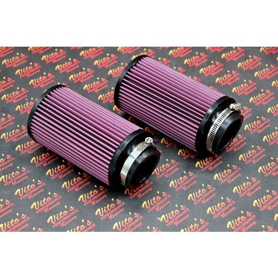 2 x NEW K+N style air filter Keihin PWK PJ 28 28mm carb pod  Banshee Blaster 2" 1