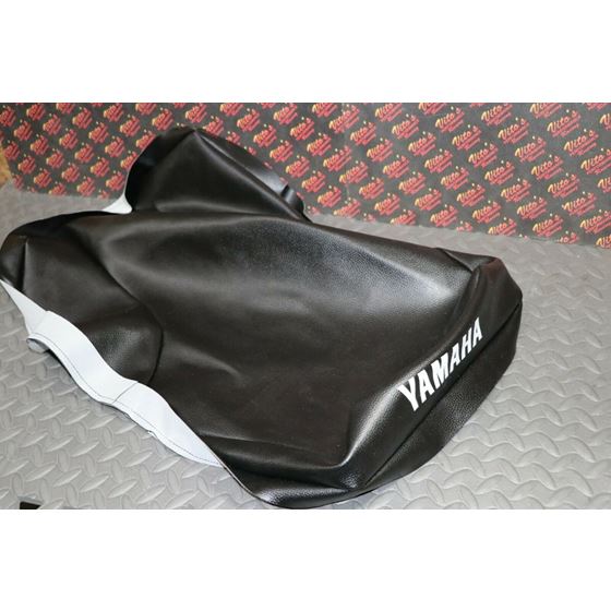 NEW SEAT COVER ONLY 1987-2006 Yamaha Banshee cover ALL BLACK TEXTURE + lettering