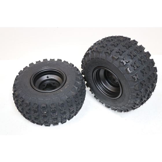 NEW 20 x11x9 rear tires + wheels rims HONDA 450r 400EX 300EX TRX250r BLACK ########