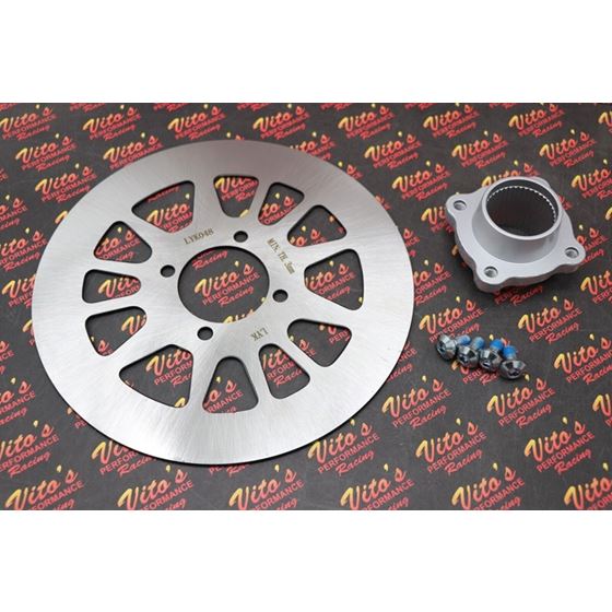 Vito's rear wheel disc brake rotor + hub + bolts - Yamaha Warrior 1990-2004