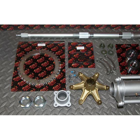 New Vito's 2" Banshee Rear Setup Axle Carrier Rotor Hubs Sprocket 44 Tooth