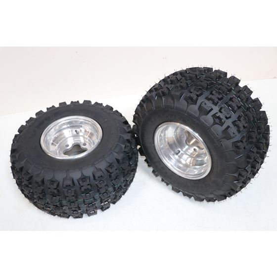 NEW 20 x11x9 rear tires + wheels rims HONDA 450r 400EX 300EX TRX250r POLISHED ########