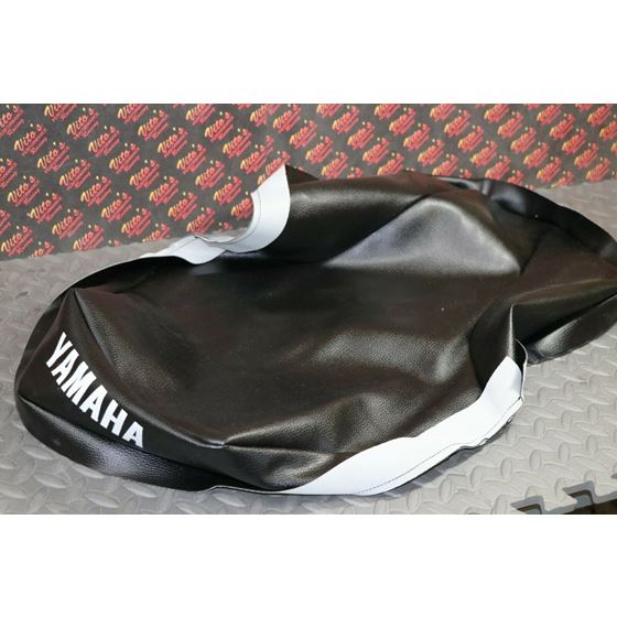 NEW SEAT COVER ONLY 1987-2006 Yamaha Banshee cover ALL BLACK TEXTURE + lettering