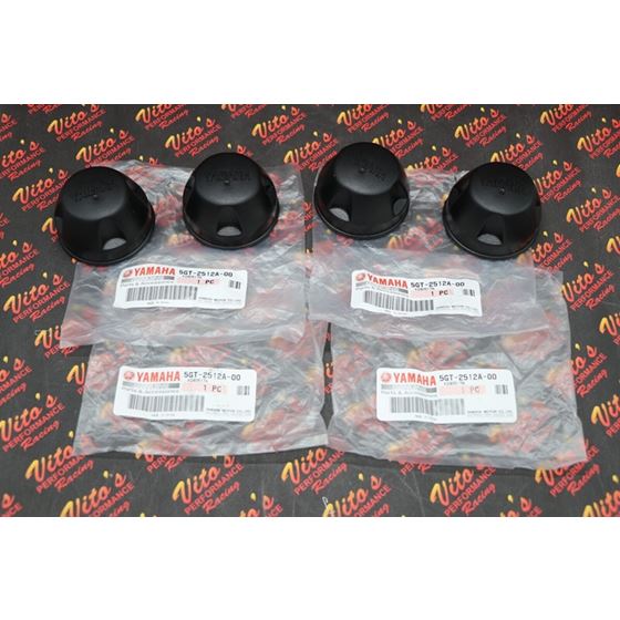 4 x Rubber wheel caps OEM Factory for Yamaha Grizzly Kodiak Big Bear front + rear 1