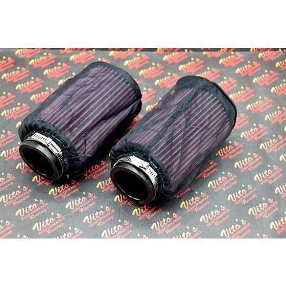 2 x NEW K+N style air filters Keihin PWK PJ 28 28mm carb pod Banshee + OUTERWEAR 3