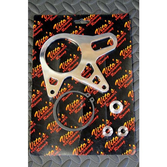 NEW BRAKE STAY Banshee round rear carrier bearing spacers caliper mount POLISHED